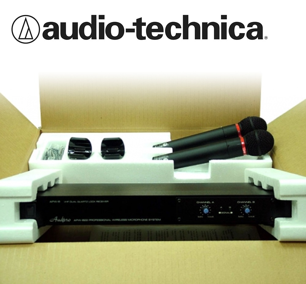 AUDIO TECHNICA(오디오테크니카) APW-822 handheld 2채널 무선 마이크