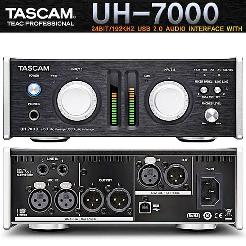 TASCAM(타스캄) UH-7000 / 2x2 프리미엄 오디오인터페이스