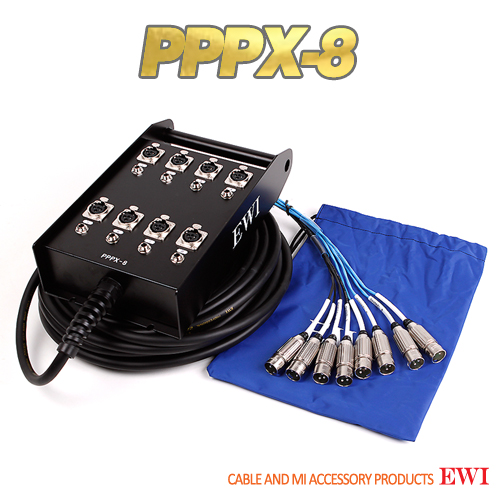 EWI PPPX-8 / 10, 15, 20, 30M / 8CH멀티케이블 완제품 XLR/PHONE 병렬8CH [스위치크래프트 커넥터]