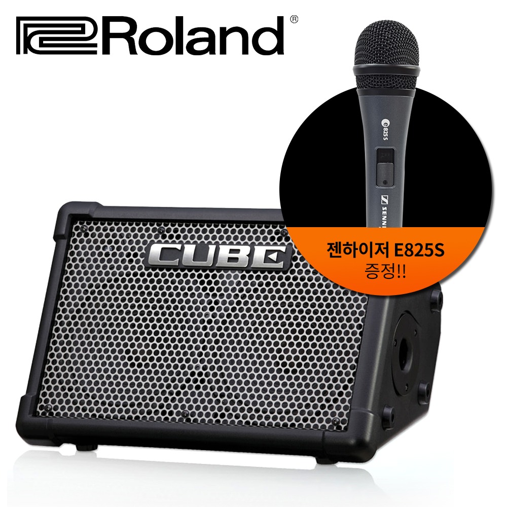 Roland(롤랜드) CUBE Street EX 버스킹앰프/큐브스트리트EX [ CUBE Street EX + 젠하이저 E825S ]