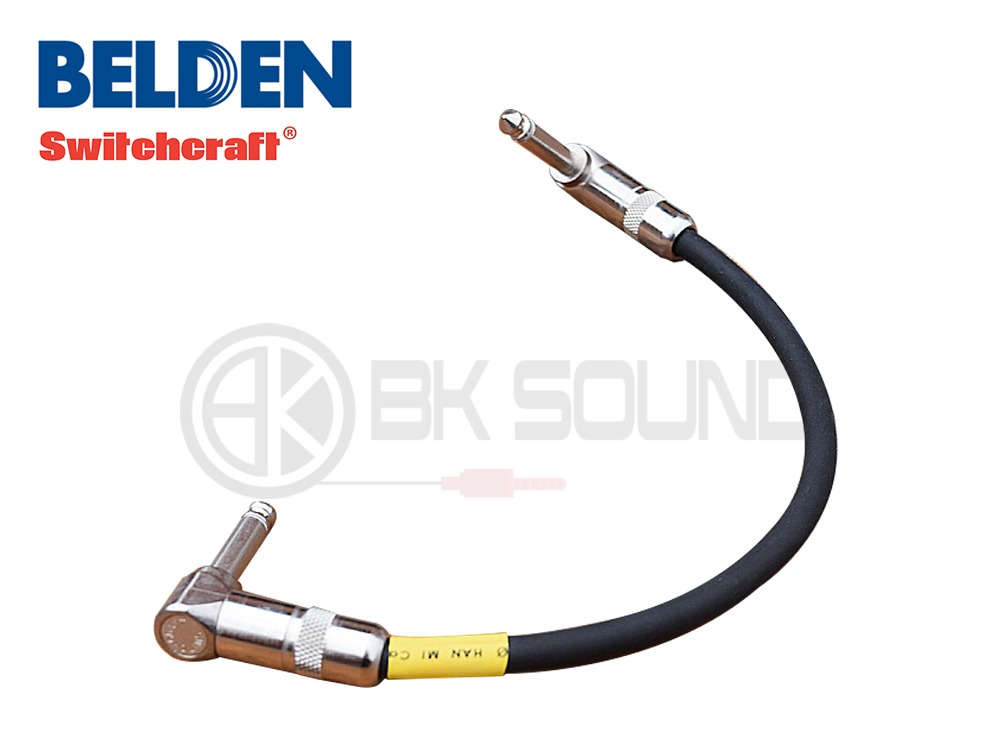 BELDEN(벨덴) 8412케이블+스위치크래프트(빈티지타입) 이펙터 연결 케이블 (액티브 패치케이블)