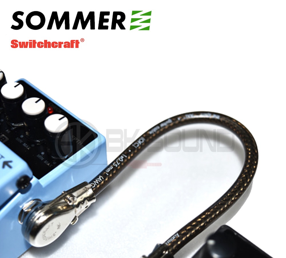 이펙터 연결 케이블 (패치케이블) / 좀머(SOMMER) Spirit XXL+SWITCHCRAFT(스위치크래프트) SP228 빈티지ㄱ자 55(모노) 커넥터/플러그/짹
