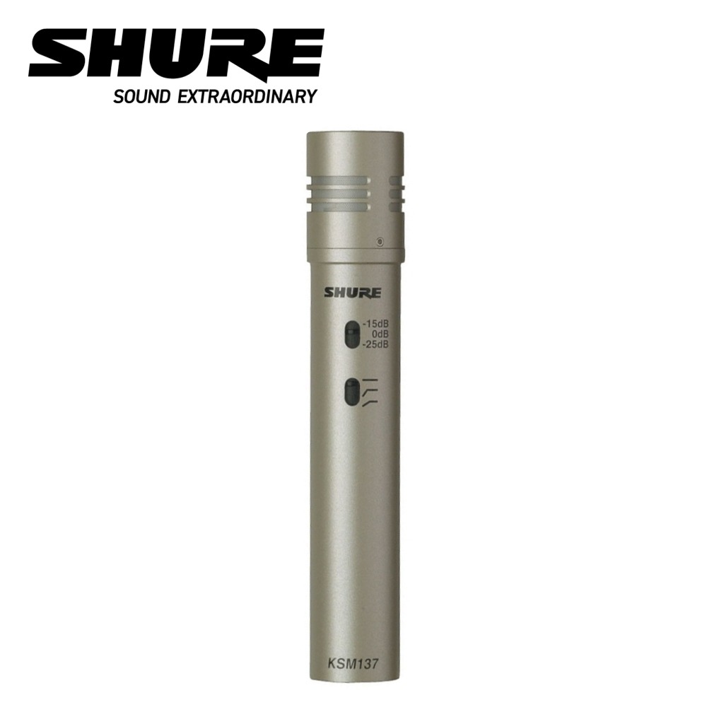 SHURE(슈어) KSM137/SL  단일지향성 콘덴서마이크, 악기용