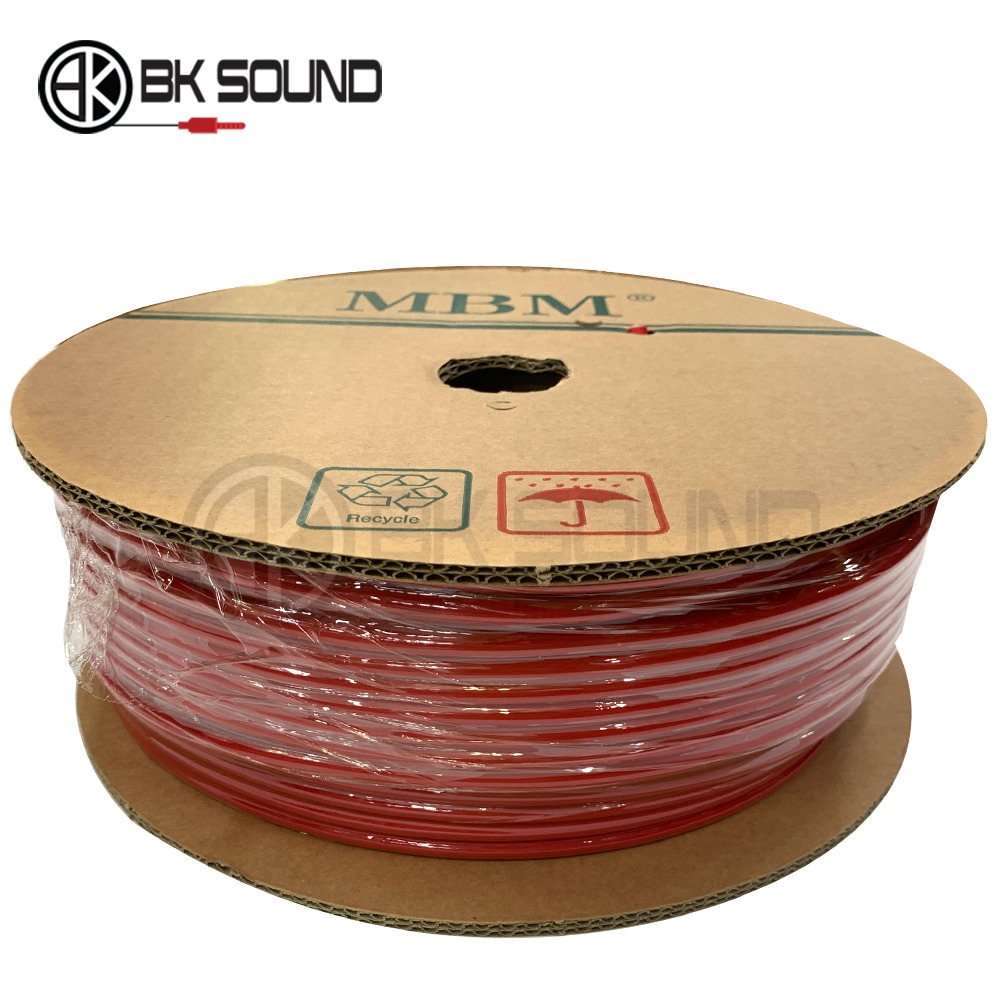 BK SOUND 빨강색 2020 국산 마이크 케이블 한롤 (100m)