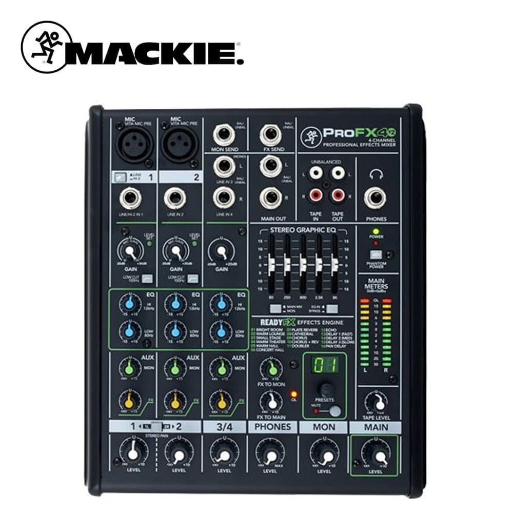 MACKIE(맥키) PROFX4v2 / 4채널믹서 /PROFX4v2 /이팩터내장 /맥키믹서