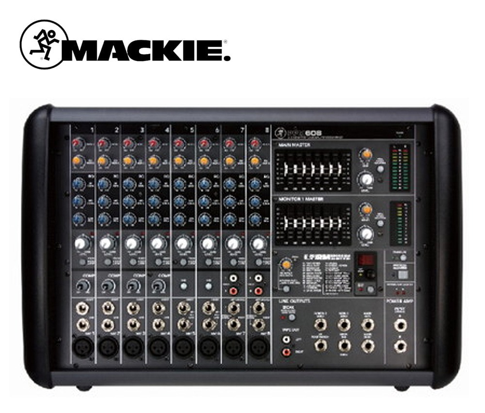 MACKIE(맥키) PPM608 8채널파워드믹서/ 맥키믹서앰프/맥키파워드믹서/ 1000W