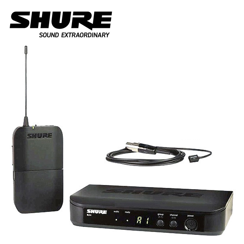 SHURE(슈어) BLX14/W93 1채널 WL93 무선 핀마이크 시스템