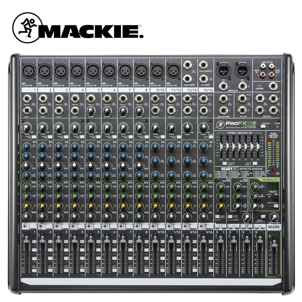 MACKIE(맥키) PROFX16v2 / 16채널믹서 /PROFX16v2 /이팩터내장 /맥키믹서