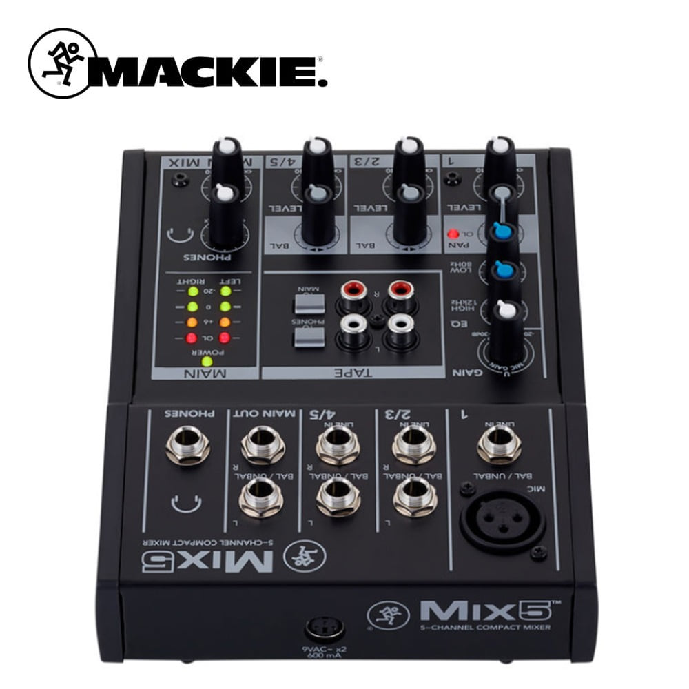 MACKIE(맥키) Mix5 /Mix5 / 5채널컴팩트믹서 / Mix-5 / 맥키믹서