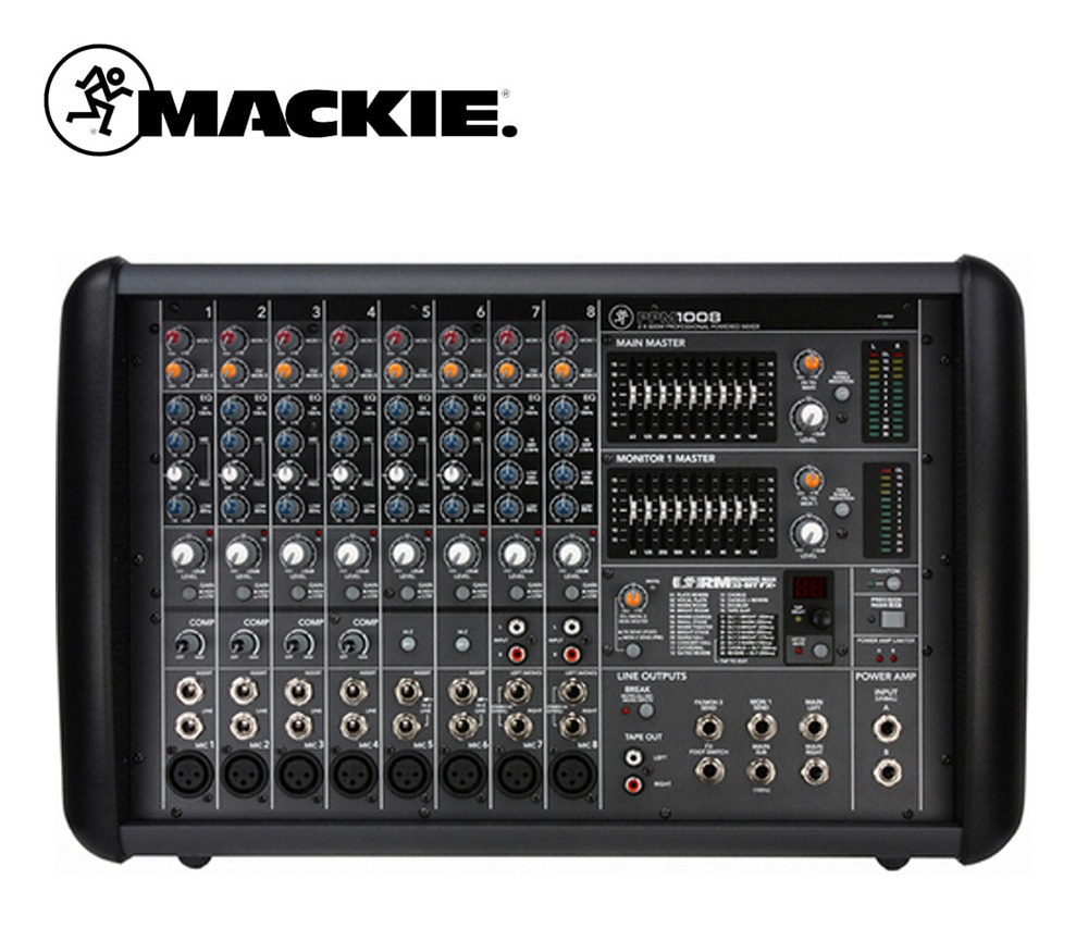 MACKIE(맥키) PPM1008 8채널파워드믹서/ 맥키믹서앰프/맥키파워드믹서/1600W