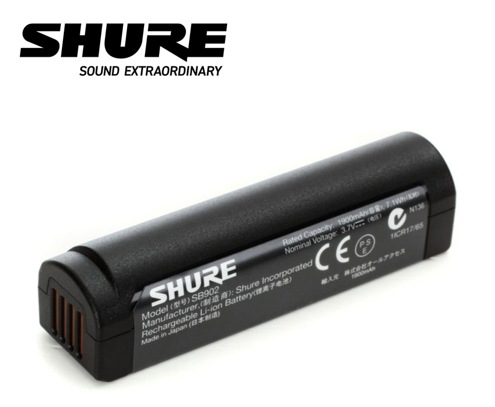 SHURE(슈어) / SB902 / GLXD용 리튬이온 충전용 건전지