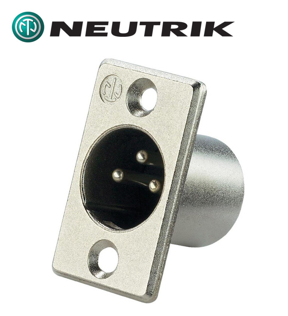 NEUTRIK(뉴트릭) NC3MP 매립형(직사각형) 캐논(수) 커넥터/플러그/짹