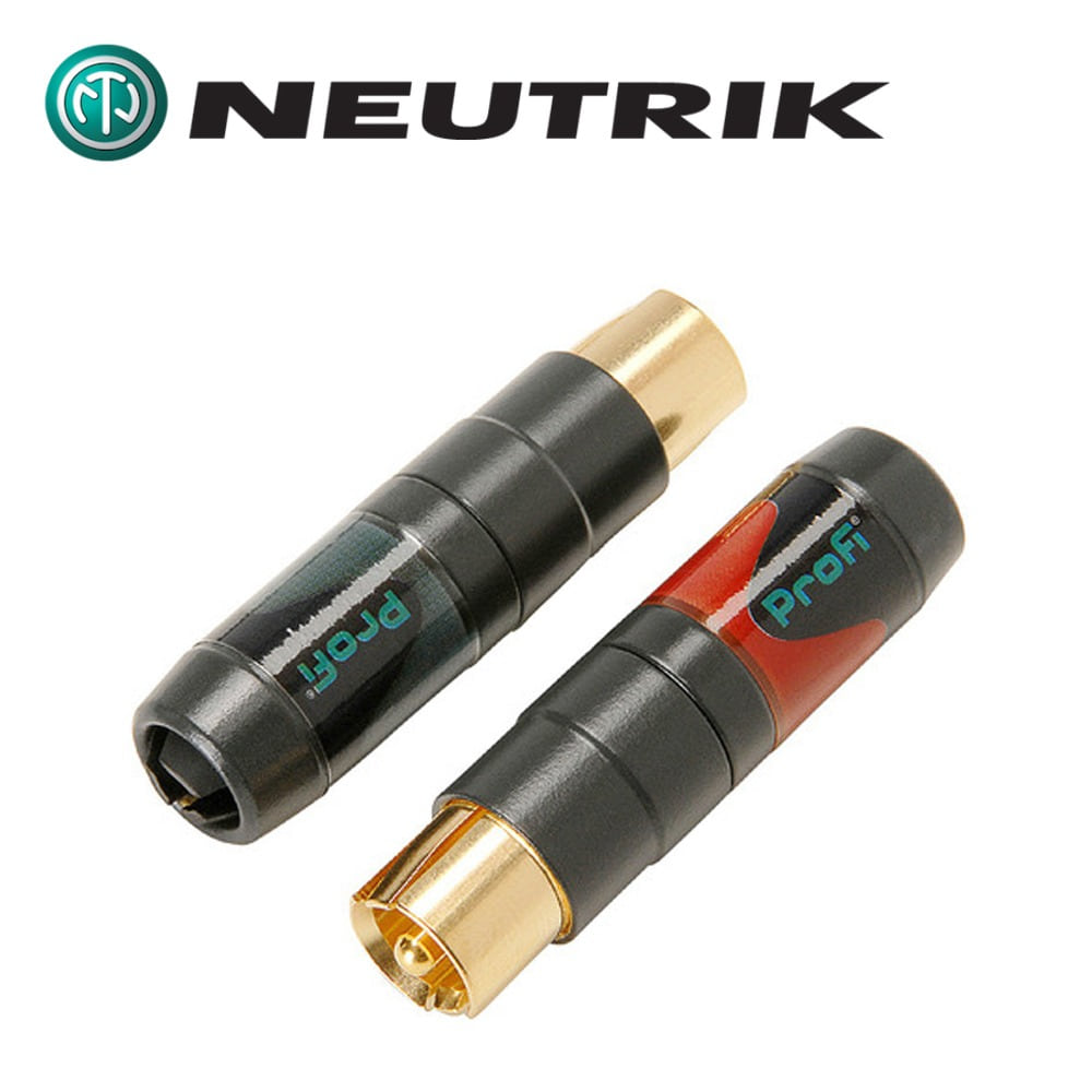 NEUTRIK(뉴트릭) NF2C-B/2 RCA 커넥터/플러그/짹 (2개 1세트)