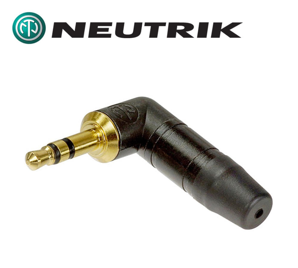 NEUTRIK(뉴트릭) NTP3RCB 골드팁ㄱ자 3.5(스테레오) 커넥터/플러그/짹